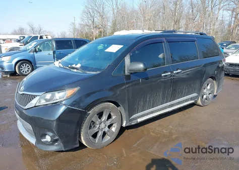 2015 Toyota Sienna Se 8 Passenger from USA, damaged, VIN 5TDXK3DC5FS651421